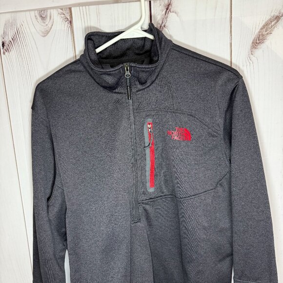 The North Face Canyonlands 1/2-Zip Fleece Pullover Men’s Large Charcoal EUC - Picture 2 of 9